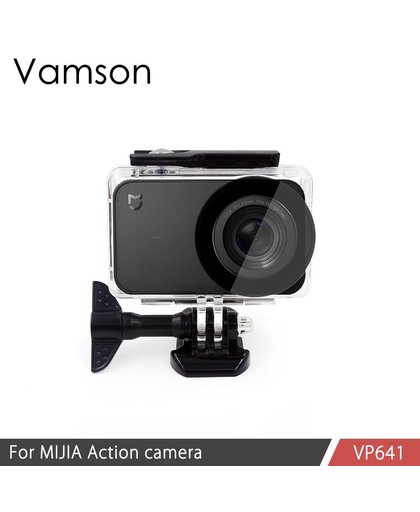 MyXL Vamson voor Xiaomi mijia Duiken Waterdichte Case voor Mi jia Sport Camera Case 4 K Action Camera Beschermende Behuizing VP641