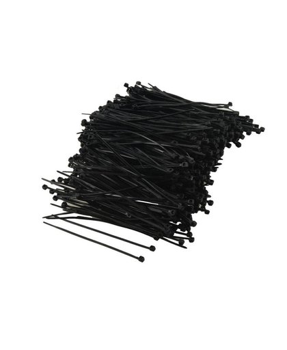 MyXL Promotie1000 Stks Zwart Plastic Cable Zip Tie Fasten Wrap 95mm x 2mm