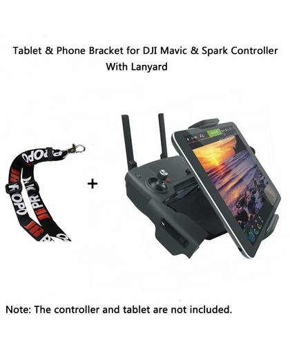 MyXL Opvouwbare Extender 4-12 Inch Tablet Telefoon Standhouder Snap Op/Off Bracket met Lanyard voor DJI Mavic en Spark Afstandsbediening