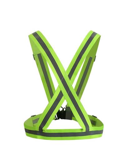 MyXL 360 Graden Hoge Zichtbaarheid Neon Veiligheid Vest Reflecterende Riem Veiligheid Vest Fit voor Running Fietsen Sport Outdoor Kleding