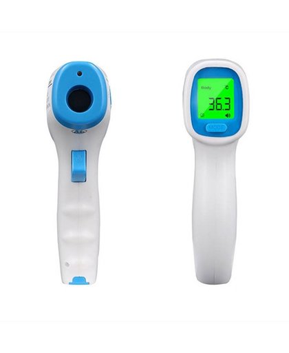 MyXL auto voorhoofd lcd niet contact body water elektronische baby infrarood digitale thermometer koorts Volwassen digitale non-contact care   Saint Health