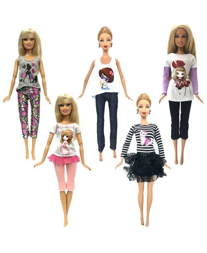 MyXL NK 5 Stks Handgemaaktekleding Voor Barbie jurk meisje verjaardag nieuwjaarvoor kids