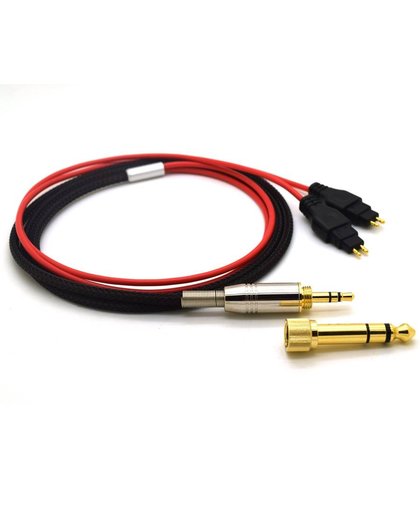 MyXL Kabel voor Sennheiser Hoofdtelefoon HD525 HD545 HD565 HD650 HD600 HD580 Hoofdtelefoon Vervanging Audiokabel Cords 3.5mm naar 6.35mm Jack