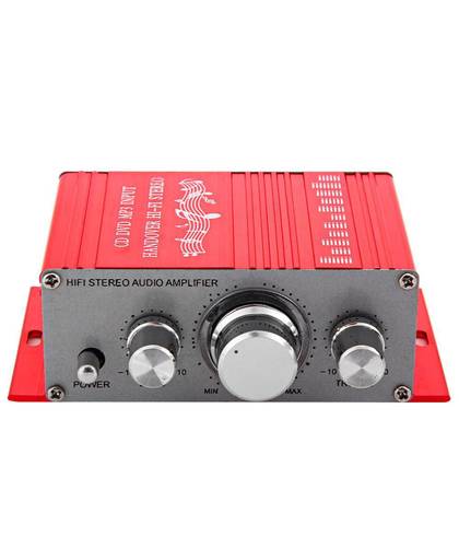 MyXL Kentiger HY-2001 Hi-Fi aluminiumlegering 12 V Mini Auto Stereo versterker 2 Kanaals Audio Ondersteuning CD DVD MP3 voor Motorfiets thuis