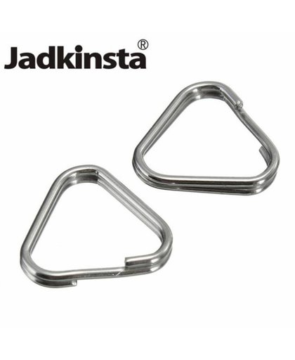MyXL Jadkinsta 50 STKS Camera Strap Gesp Driehoek Ringen Haak Vervanging Metalen Chroom Ring Voor Digitale Camera Strap Split Ring