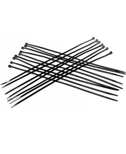 MyXL 5*350mm Zelfsluitende Nylon Kabelbinders 100 Stks/pak Kabel Zip Tie Loop Ties Voor Draden Tidy zwart