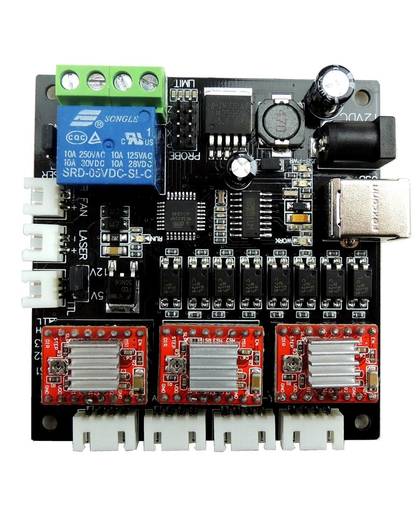 MyXL GRBL LASER CNC controller board Mini graveermachine USB CNC 3 Axis Stappenmotor Driver Controller Board + een USB kabel
