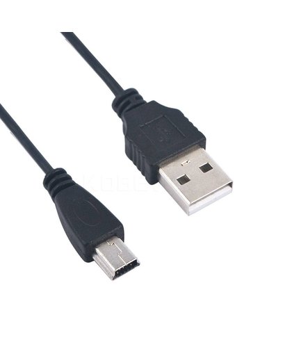 MyXL Kebidu 2018Beste Kwaliteit 5 stks/partij USB 2.0 Een Mannelijke naar Mini 5 Pin B Data Charger Oplaadkabel Cord Adapter