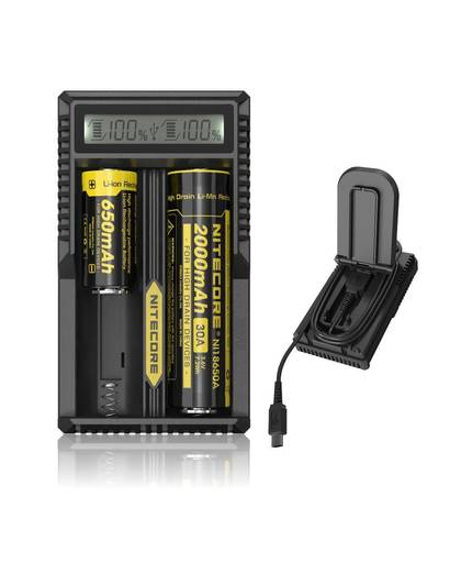 MyXL 100% Originele NITECORE UM20 Digitale Smart USB Charger Ion IMR 18650 14500 16340 Lader Batterij