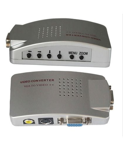 MyXL PC Laptop VGA naar RCA TV Monitor S-video Signaal Adapter Converter Switch Box jn5   wiistar