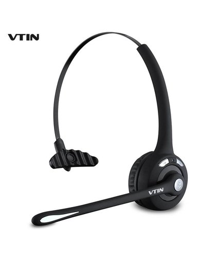 MyXL VTIN Professionele Bluetooth Hoofdtelefoon voor Auto Driver Black Handsfree Kantoor Bestuurder Draadloze Hoofdband Headset met Microfoon