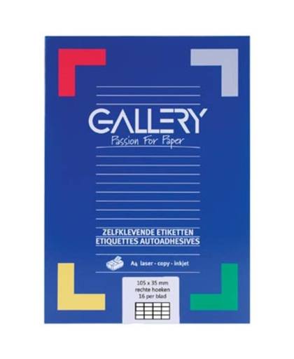 Gallery Witte Etiketten 105x35mm