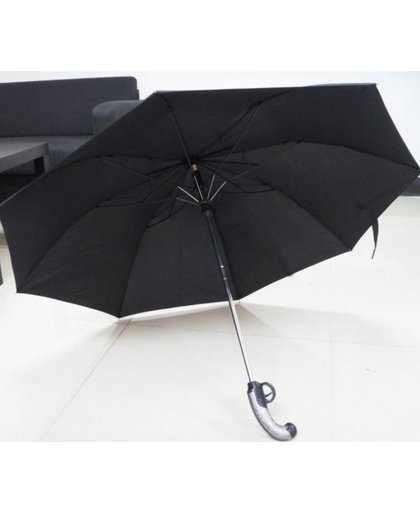 MyXL Creatieve Pistool Paraplu Regen Mannen Semi-automatische Paraguas 2-foldingWinddicht Grote mannelijke Gun patroon Vrouwen XJS0100