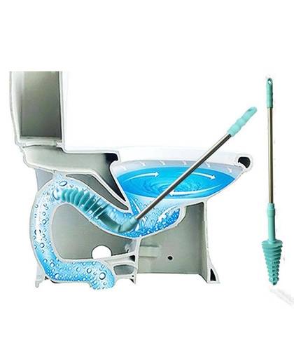 MyXL Sterke rvs staven Piston type Toilet Plunger Wc Pomp Wc pijp cleaner flexibele Gemakkelijk bedienen
