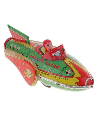 MyXL Retro Inertie Rocket Racer Racing Auto Tin Speelgoed Kinderen/Kinderen/Volwassen Collectible Geschenken