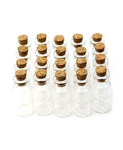 MyXL &quot;Beste Prijs Mini Clear Cork Vial 20 Stks 16x35mm 2 ml Tiny Transparante Cork Flessen Flesjes 2 ml Kralen Kits Gloednieuwe&quot;