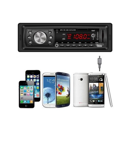 MyXL AUTOStereo Hoofd Auto AUX Ingang LCD Audio Stereo In-Dash Auto Radio Mp3-speler FM Aux Ingang Ontvanger USB SD Au15