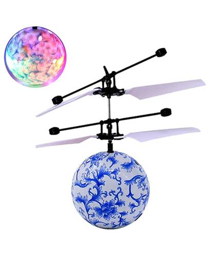 MyXL Blauw RC Vliegende Bal Drone Helicopter Bal Ingebouwde Shining LED Verlichting voor Kids Tieners Afstandsbediening Vlucht Speelgoed Voor Jongen