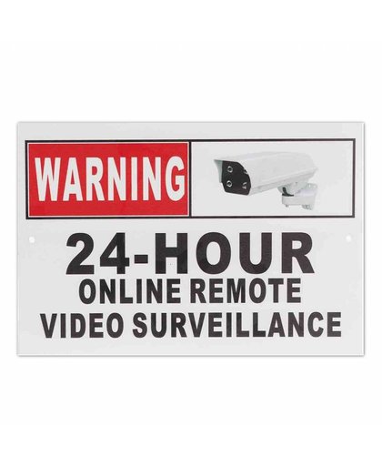 MyXL 24 Uur Online Remote Video Surveillance Beveiliging CCTV Camera Metal Sign Decal   Safurance