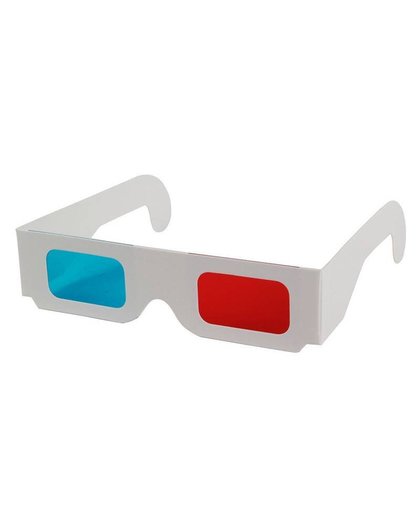 MyXL 100 pairs Universal Papier Anaglyph 3D Bril Papier 3D Bril View Anaglyph Rood Cyaan Rood/Blauwe 3D Glazen Voor Movie EF   Fasdga