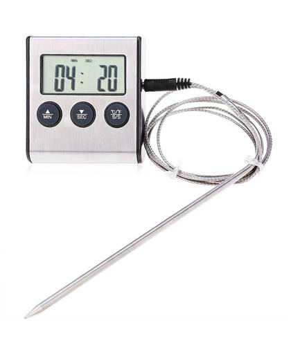 MyXL Digitale BBQ Thermometer Draadloze Keuken Oven Voedsel Koken Grill Roker Vlees Thermometer Water Melk Vloeibare Sonde en Timer Alarm