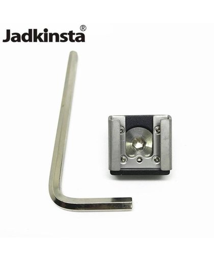 MyXL Jadkinsta FlashShoe Mount Adapter Houder met 1/4 Schroef Montagebeugel Voor Nikon Voor Canon Dslr Kooi Video Licht Monitor