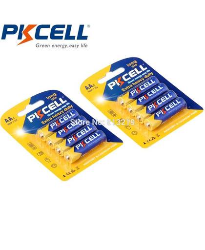 MyXL 8 Stks/2 card PKCELL Super Zware Batterij R6P AA UM3 MN1500 E91 1.5 V Aa-batterijen 2A enkele Gebruik Batterij