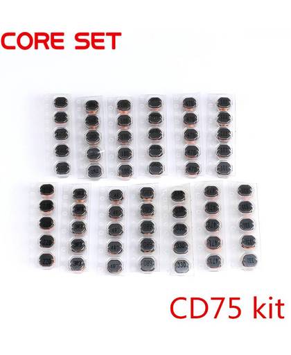 MyXL 65 stks 13 Waarden CD75 SMD Power Inductor Assortiment Kit 2.2UH-470UH Chip SmoorspoelenCD75 Draad Wond Chip