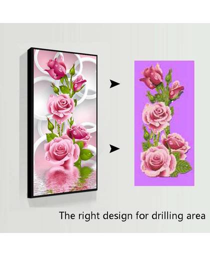 MyXL 5D DIY Diamond Schilderijen Rose Kruissteek Borduren Bloemen Geborduurd Diamant Muurstickers Huis Versierd Geschenken