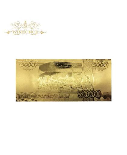 MyXL 10 Stks/partijKoop Russische Gold Bankbiljet 5000 Roebel Bankbiljet in Vergulde Geld voor Woondecoratie en Collection