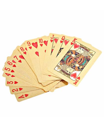MyXL Goudfolie Speelkaarten Texas Hold&#39;em Poker Bladgoud Plated Poker Card Grappige hoogwaardige Sport Leisure Gokken Pokerstars