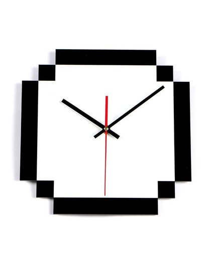 MyXL Grote Wandklok Zwart Wit Grid Klok Stille Thuis decoratie Acryl Muur Horloge Woonkamer Moderne Relogio De Parede