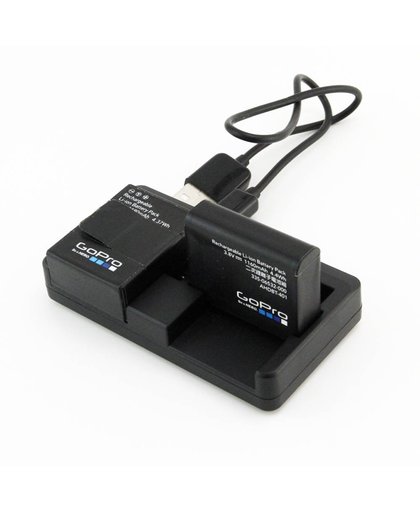 MyXL Dual Port USB Batterij Oplader Voor Gopro Hero 4 3 + Go Pro Hero 4 Zwart Sliver Camera Charger Gaan Pro 4 Actie Camera Accessoires