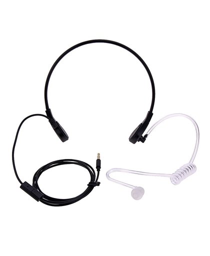 MyXL 1pin 3.5mm Keel Mic Microfoon Covert Akoestische Buis Oortelefoon Headset Voor Samsung/HTC/LG/Blackberry/MOTORO Smartphone Oortelefoon
