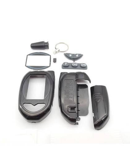 MyXL Rusland versie ZX-1055 case sleutelhanger voor Sheriff ZX1055 lcd auto afstandsbediening twee weg auto alarmsysteem