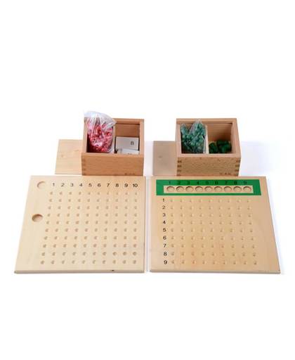 MyXL Baby Speelgoed Montessori Vermenigvuldiging Kraal Boord en Divisie Bead Board voor Vroegschoolse Educatie Voorschoolse Training Speelgoed