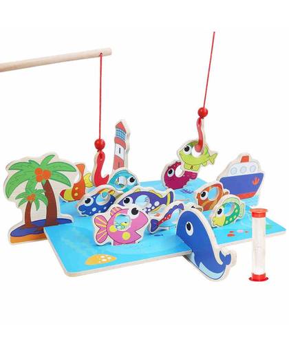 MyXL CUTEBEE Houten Speelgoed voor Kinderen Montessori Speelgoed Vissen Speelgoed Kubus Educatief Outdoor Fun Vis Speelgoed Set Kids Baby