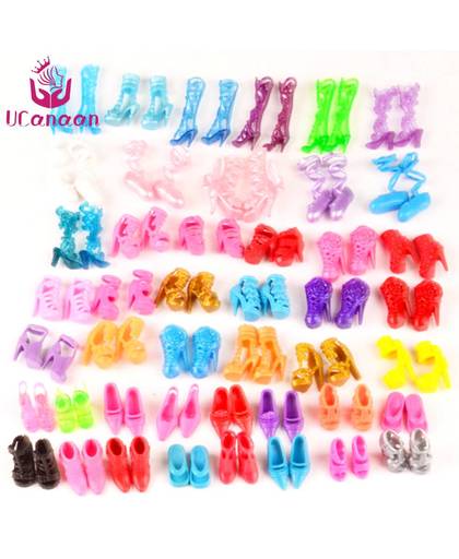 MyXL UCanaan 60 Pairs SchoenenDoll Schoenen Hakken Sandalen voor Barbie Dolls Outfit Dress Bestvoor Meisje