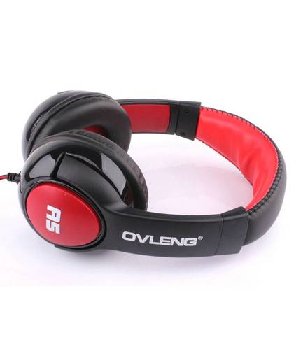MyXL OVLENG OV-A5 HiFi Diepe Bas Stereo Wired Hoofdtelefoon Muziek Headset Met Microfoon