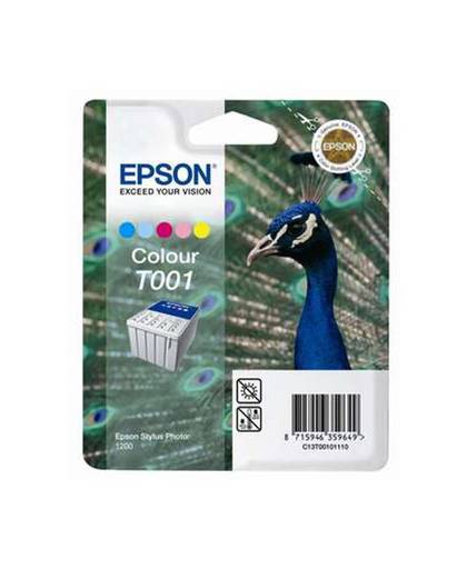 Epson inktpatroon kleur T001 inktcartridge