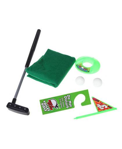 MyXL Potty Putter Toilet Golf Game Mini Golf Set Wc Putting Green Novelty Game Speelgoed Cadeau Voor Mannen en Vrouwen