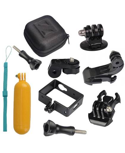 MyXL Actie camera accessoires waterdichte tas case float bobber monopod frame mount sets voor xiaomi yi action camera accessoires