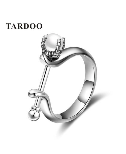 MyXL Tardoo Peervormige Verlovingsringen 925 Sterling Zilveren Ringen voor Vrouwen Trendy Real Witte Parels Ring Romantische Fijne Sieraden