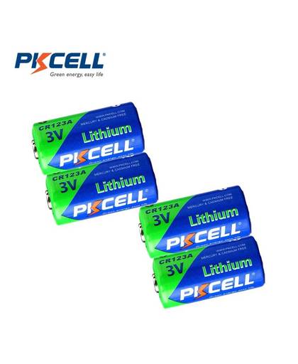 MyXL 4 X PKCELL 2/3A Batterij CR123A CR123 CR 123 CR17335 123A CR17345 (CR17335) 16340 3 V Lithium Batterij Batterijen voor Carmera