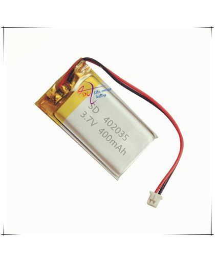 MyXL XHR-2P 2.54 402035 core 400 mAh 3.7 V polymeer batterij MP3 mobiele luidspreker GPS luidspreker verhaal machine