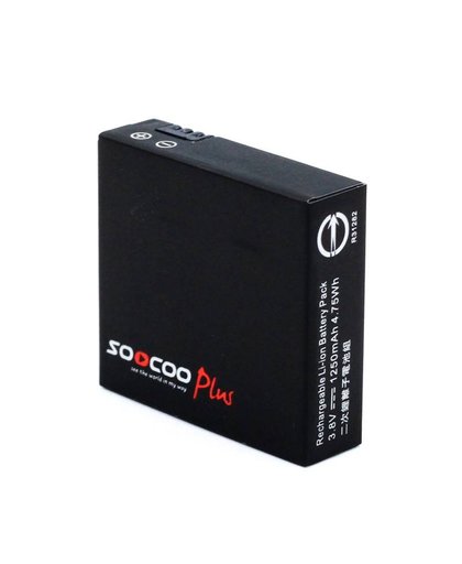 MyXL 1 Stks Originele SOOCOO Batterij 1250 mah 3.8 V action camera batterij Voor SOOCOO S200 S300