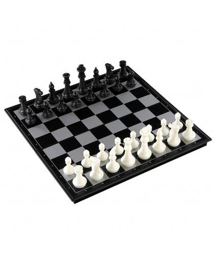 MyXL 3 in 1 Draagbare Vouwen Boord Magnetische Internationale Schaken Backgammon Checkers Set Game Play Speelgoed