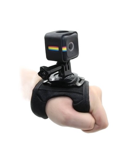 MyXL Telesin handschoen stijl hand pols palm riem met frame statief adapter schroef voor polaroid cube en cube + camera accessoires