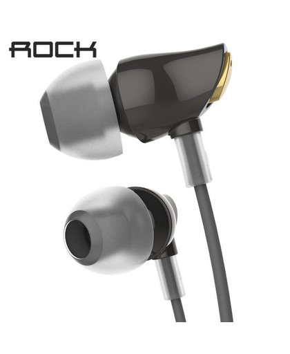 MyXL ROCK Originele Zirkoon Stereo Oortelefoon 3.5mm In Ear Koptelefoon met Microfoon voor iPhone 6 Samsung/xiaomi Huawei iPad