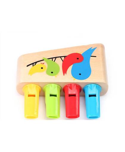 MyXL Baby Houten Speelgoed Rainbow Panfluit Hout fluitje Vogels Fluiten Multicolor Baby Muzikaal Speelgoed Vroege Eduactional
